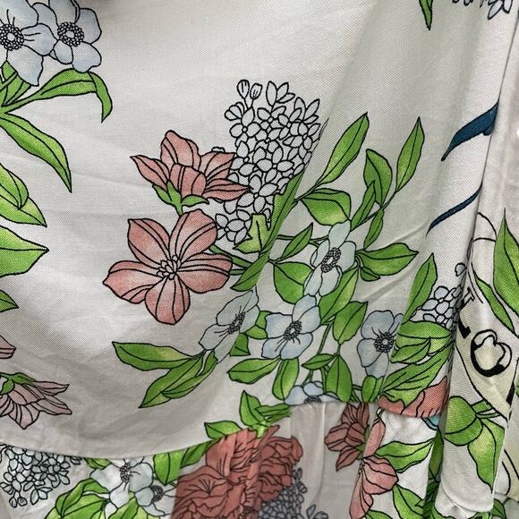 Torrid Line Airbrush Floral Cloud Dancer Tank Top Size 24/26 - Picture 6 of 9